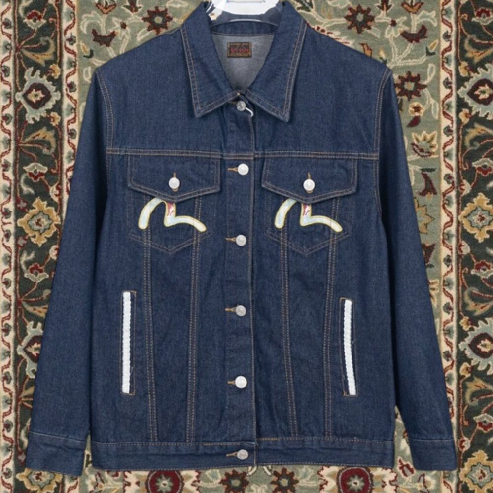 Evisu Men's Blue Denim Jacket